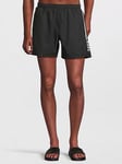 BOSS Dolphin Swim Shorts - Black, Black, Size S, Men