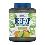 Applied Nutrition Beef XP - Clear Hydrolysed Beef Protein Isolate, Fruit Juice Style, Dairy Free Beef Protein Powder, Lactose Free, Zero Sugar, Low Fat, 1.8kg - 60 Servings (Citrus Twist)