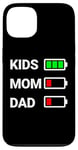 iPhone 13 Funny Parental Energy Mom Dad Battery Indicator Case