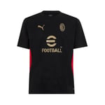 AC Milan Maglia Training Race Shirt, 2024/25 Season, dryCell Technology, Regular fit, Black, XX-Large