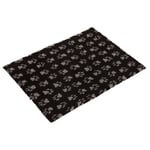 Vetbed® Isobed SL Paw hundfilt - svart/grå - L 150 x B 100 cm