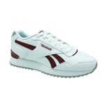 Reebok Unisex Glide Ripple Clip Running Shoes, White/Rich Maroon/Grey 1, 5.5 UK