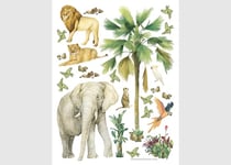 AG Design ADK 2338 Sticker mural pour chambre d'enfant Motif jungle 65 x 85 cm