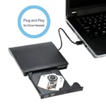 Extern USB 3.0 Slim DVD-RW CD-skrivare Drive Reader Brännare Spelare för bärbar dator PC