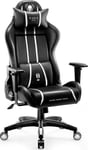 Pelituoli Diablo Chairs X-One L, musta/valkoinen