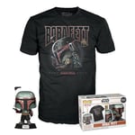 Funko Pop! & Tee: Star Wars - Boba Fett - Medium - T-Shirt - Vêtements avec Une Figurine en Vinyle à Collectionner - Idée de Cadeau - Jouets et Top à Manches Courtes pour Les Adultes Les Hommes