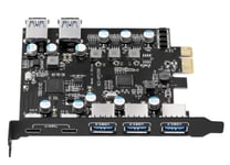 PCIE carte d'extension express avec 5 ports, usb 3,0, convertisseur usb 3,1, type-c, pour mac Pro fresco Fl1100, Nipseyteko