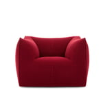 B&B Italia - Le Bambole - Bambola Armchair - Super Sila 752 - Fåtöljer - Mario Bellini - Röd - Metall/Textilmaterial/Syntetiskt