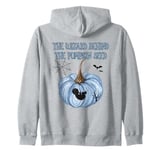 The Wizard behind The Pumpkin Seed Halloween Pregnancy Men Zip Hoodie