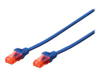 Digitus Professional - Patch-Kabel - Rj-45 (Hane) Till Rj-45 (Hane) - 2 M - Utp - Cat 6E - Halogenfri, Formpressad, Hakfri - Blå