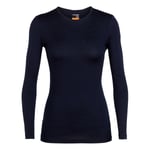 Icebreaker Icebreaker W Merino 200 Oasis Ls Crewe - Midnight Navy Ii - Dam - L- Naturkompaniet