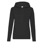 Fruit of the Loom Dam/Damer Classic 80/20 Lady Fit Hoodie M Black M