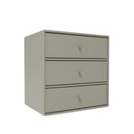 Montana - Montana Mini 1007 - Module With Three Drawers - Fennel - Hyllsystem - Peter J. Lassen - Grön - MDF