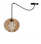 Light-Home Abat Jour Suspension Luminaire Lustre Araignée - Moderne Abat Jour Plafond pour Chambre Salon et Cuisine - en Metal et Bois - À 1 Lumières - E27 - Original