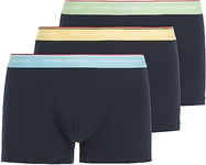 Tommy Hilfiger Men's Boxer Short Trunks Underwear Pack of 3, Multicolor (Willow Grove/Sun Ray/Skyline), S