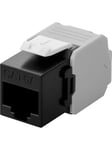 Pro Keystone module RJ45 CAT 6A UTP black