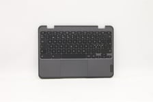 Lenovo Chromebook 100e 3 Keyboard Palmrest Top Cover Norwegian Black 5M11C94674