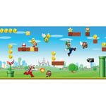 Frise adhésive Mario Bros. scène de jeu Nin - 457,2 cm x 45.7 cm