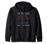 Funny Wallow In Self Pity To Do List Depression Gift Zip Hoodie