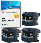 10 Cartouches d'encre compatibles pour Brother DCP-J562DW, MFC-J480DW, MFC-J680DW, MFC-J880DW | LC-221