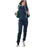 Survêtement Femme Ensembles Sportswear Sweat Capuche Suit Pull à Capuche avec Poches + Pantalon Joggers Casual Confortable 2 Pics Jogging Pyjama d'intérieur (Jaune, S)