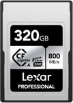 Professional Série Silver Carte Express Type A 320 Go, Carte E Lecture Jusqu'À 800 Mo/S, Vpg200, Carte Mémoire Compatible Avec Les Appareils Photo Alpha Et Fx (Lcaexsl320G-Rneng)