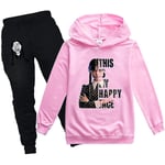 Wednesday Family Hoodie Barn Unisex Pack Addams Sweatshirt Kläder V1 k rosa 160cm pink