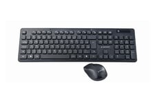 Gembird KBS-WCH-03-DE tastatur Mus inkluderet RF trådløst QWERTZ Tysk Sort