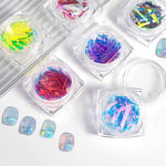 Laser Cellophane Nail Foil Film Aurora Broken Glass Foils Nail Art Decorations