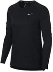 Nike Women Breathe Tailwind Long Sleeve Shirt - Black/(Reflective Silver), S