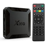 Boitier iptv Box tv Android 10.0 boitier Tv 4K HD X96Q 1G+8GO ROM box Android Tv Wifi 2.4G H313 CPU Cortex A53 Lecteur Multimédia