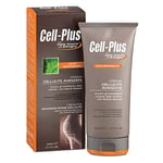 CELL PLUS Crème Cellulite Avancée, Crème anti-cellulite idéale pour lutter contre la peau « à effet matelas, Crème aérée avec activateur de râchement 200 ml