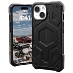 UAG Monarch Pro - beskyttelsesdeksel for iPhone 15, kompatibel med MagSafe (karbonfiber).