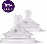 Philips Avent SCY963/02 Natural Response nappflaska, flöde 3, 1 månad+, förpackning med 2 st