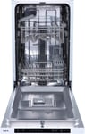 45cm Integrated Slimline Dishwasher, 10 Place Settings 5 Programmes - SBID45