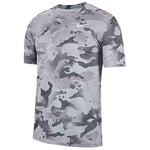 Nike T-Shirt pour Homme Dry Leg Camo AOP M Gris fumé/Gris