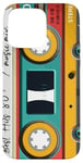 Coque pour iPhone 15 Pro Max Cassette Audio musique rétro année 1980 - 80s mixe best of