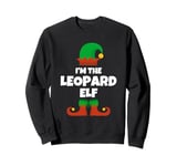 I'm The Leopard Elf Family Pajama Christmas Animal Lover Sweatshirt