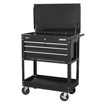 Sealey Ap850Mb Heavy-Duty Mobile Tool & Parts Trolley 4 Drawers & Lockable Top