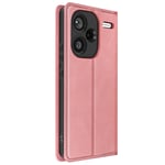 Avizar Case formi Note 13 Pro Plus Wallet Video Support Soft Cover, Light Pink