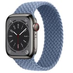 Slitstarkt och Elastiskt Apple Watch Armband 38mm/40mm/41mm Ljusblå L