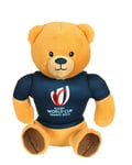 Gipsy Toys - Peluche Ours Coupe du Monde de Rugby/Rugby World Cup France 2023 (RWC) – Peluche Officielle sous Licence - 15 cm Assis – Beige Bleu Marine