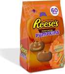 Reese's Peanut Butter Cups in Pumpkin Shape for Halloween Treats, 60 Chocolate -