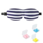 New 5 Striped 3D Soft Travel Contoured Eye Sleep Masks Sleeping Blackout Padded 