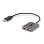 StarTech.com 2-Port DisplayPort MST Hub, Dual 4K 60Hz, DP to 2x Displa