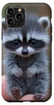 Coque pour iPhone 11 Pro Mini raton laveur très mignon