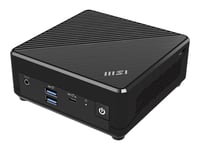 Msi Cubi N Adl 002Beu - Barebone - Mini-Pc 1 X N-Series N100 / Upp Till 3.4 Ghz - Ram 0 Gb - Uhd Graphics - Gigabit Ethernet, 2.5 Gigabit Ethernet - Svart