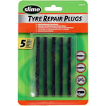 Slime 20252-51 Tyre Repair Plugs Refill, for tubeless Off-Road Tyres, Including ATVs, mowers, and wheelbarrows, Pack of 5