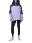 Gym+Coffee Half Zip Polar Fleece, Lilac