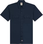 Dickies Men's Work Shirt Shortsleeve Rec Dark Navy, XL